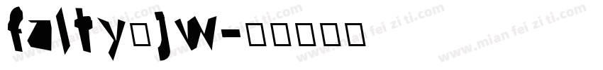 fzlty jw字体转换